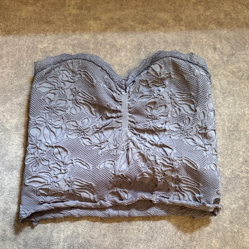 Tilly's Gray Lace Tube Top